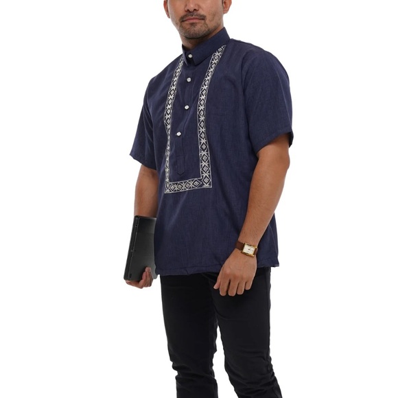 White Hugo Polo Barong Tagalog - Picture 7 of 7